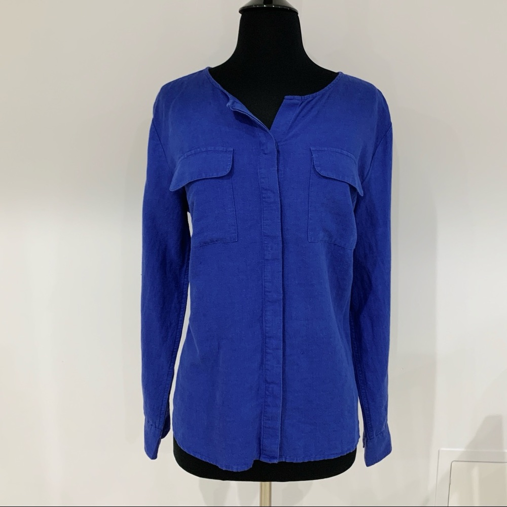 Talbots Linen Button Down - image 2